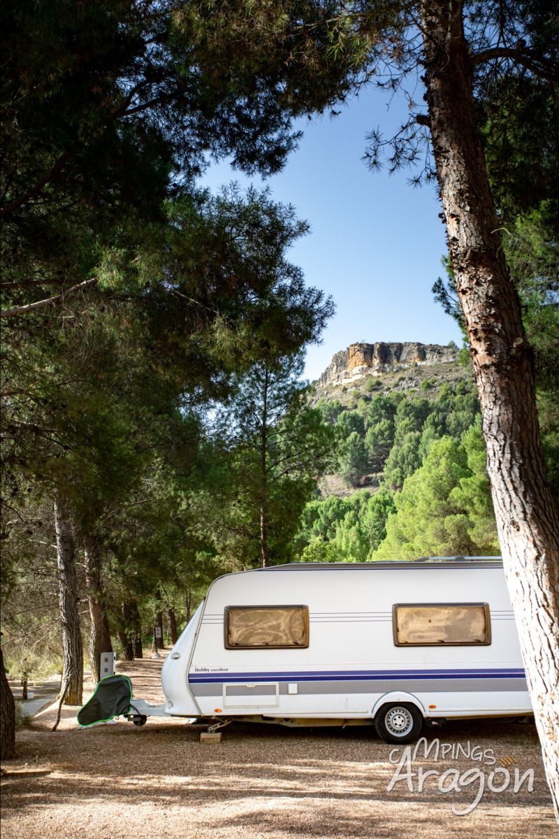 Área de autocaravanas Camping Lago Resort en Nuévalos, Zaragoza